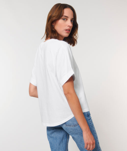 BOUTIQUE DE BIENS DIVERS wide t-shirt white nonp