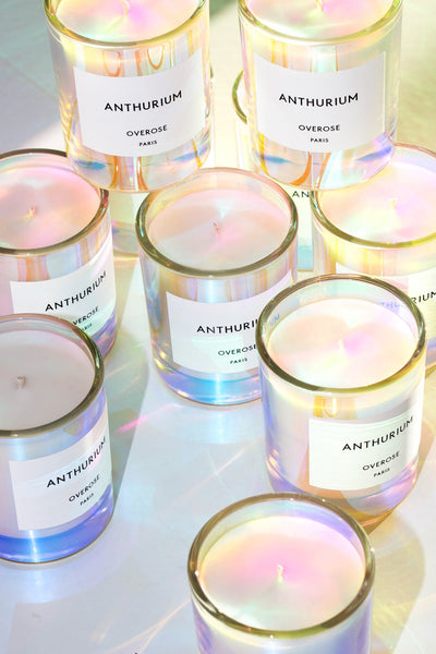 OVEROSE anthurium holo candle