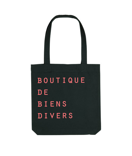 BOUTIQUE DE BIENS DIVERS twill canvas bag black