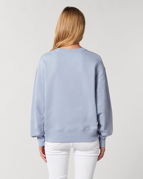 BOUTIQUE DE BIENS DIVERS oversized sweat light blue neon