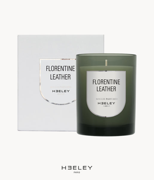 HEELEY Florentine leather candle 290gr