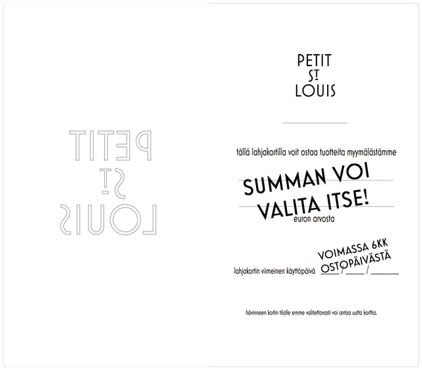 Lahjakortti (giftcard)