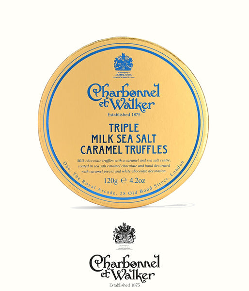 Charbonnel et Walker triple milk sea salt caramel truffles 120gr