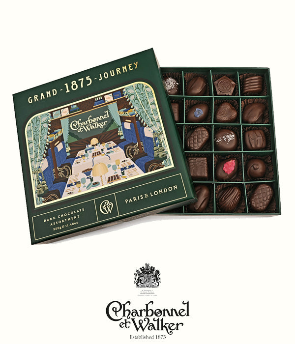Charbonnel et Walker Grand 1875 Christmas Chocolate&Truffle Assortment – 25 Pieces green
