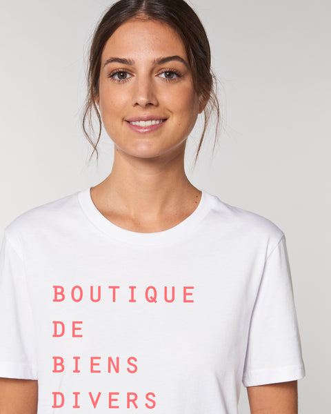 BOUTIQUE DE BIENS DIVERS t-shirt white neon