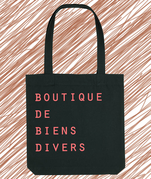 BOUTIQUE DE BIENS DIVERS twill canvas bag black