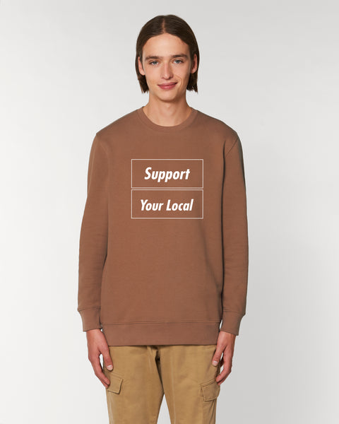 SUPPORT YOUR LOCAL mens sweatshirt