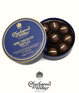Charbonnel et Walker dark chocolate gold leaf truffles (alcohol free) 120gr