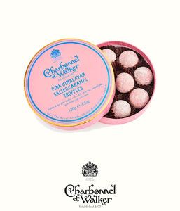 Charbonnel et Walker pink himalayan salted caramel truffles 120gr