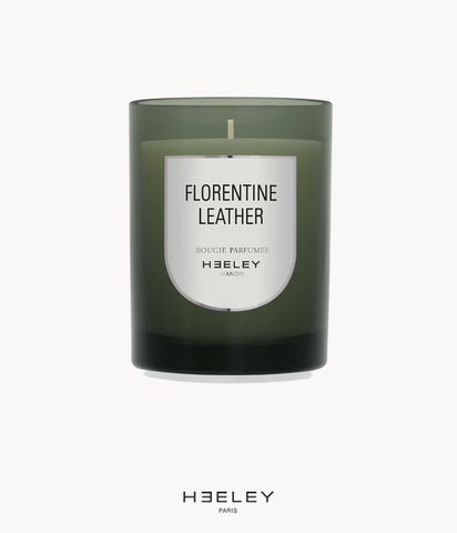 HEELEY Florentine leather candle 290gr