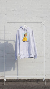 SUPPORT YOUR LOCAL x JABETSSON hooded sweat ash light grey