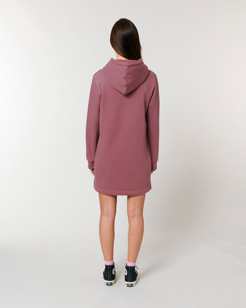 SUPPORT YOUR LOCAL hooded dress (rose gold print)